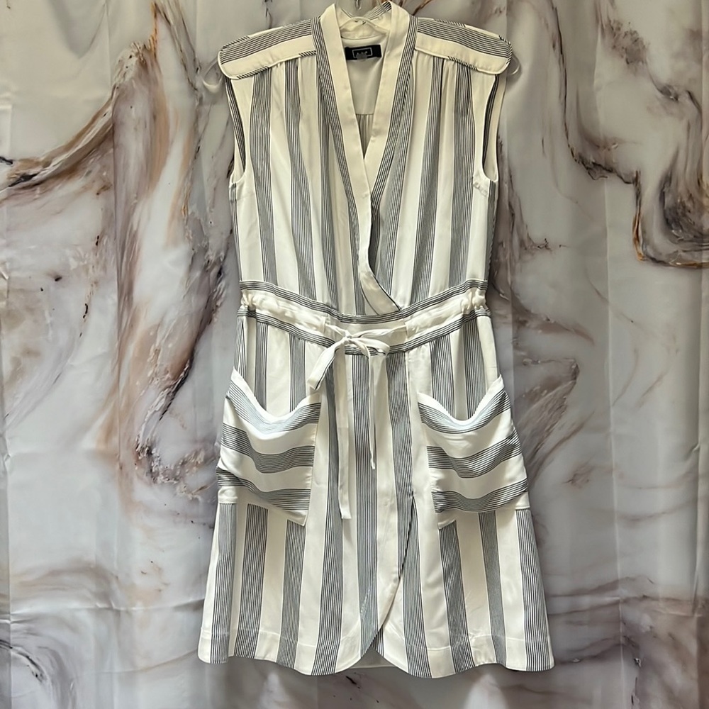 AYR Silk Striped Dress Sz 2